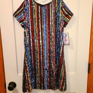 NWT Girls Trixxi Girl Sequin Dress Kids Large Perfect for Holidays / New Years